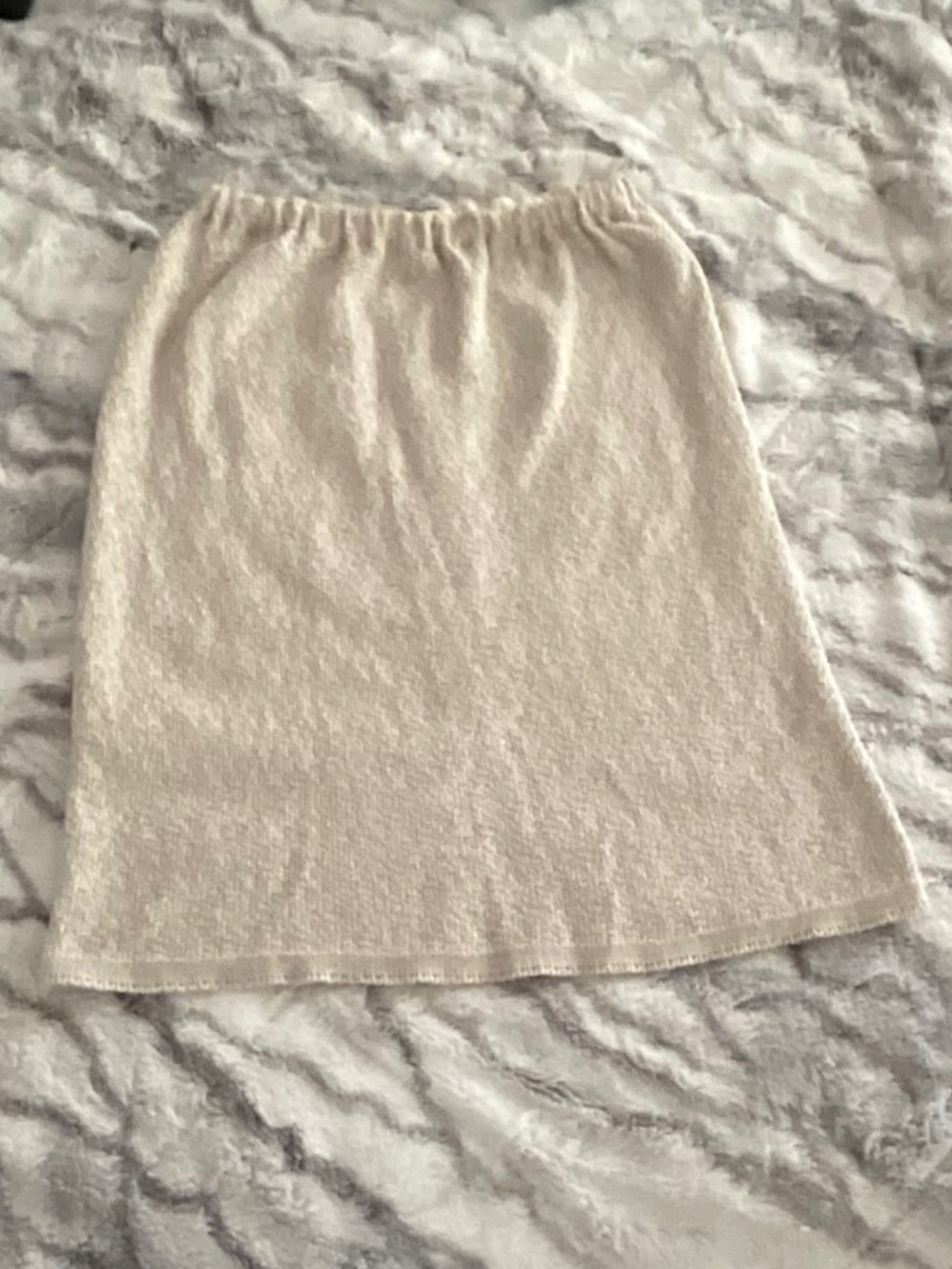 VINTAGE KNIT  MINI SKIRT, 80s, size M